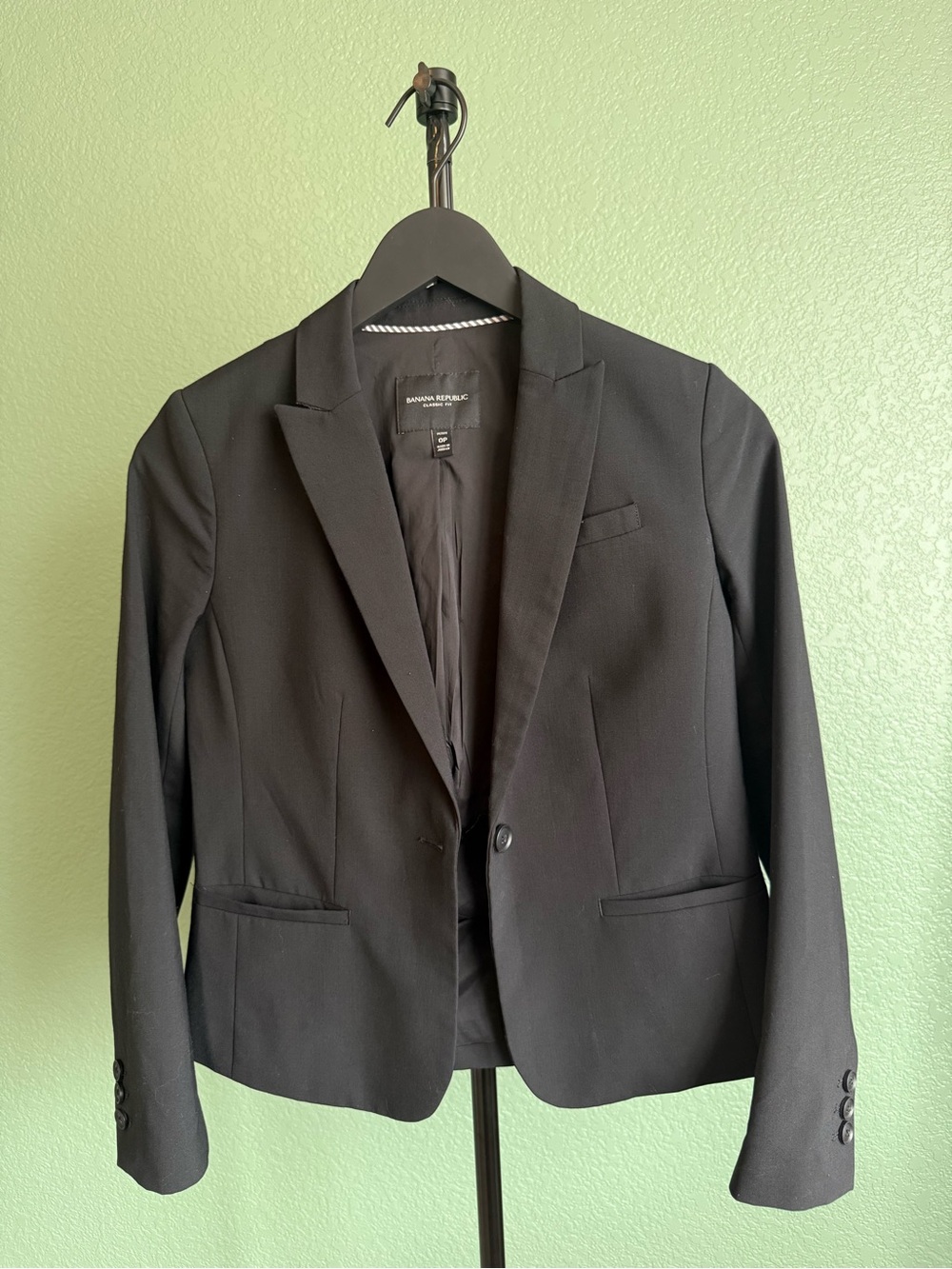 Banana Republic Black Classic Fit Petite Blazer